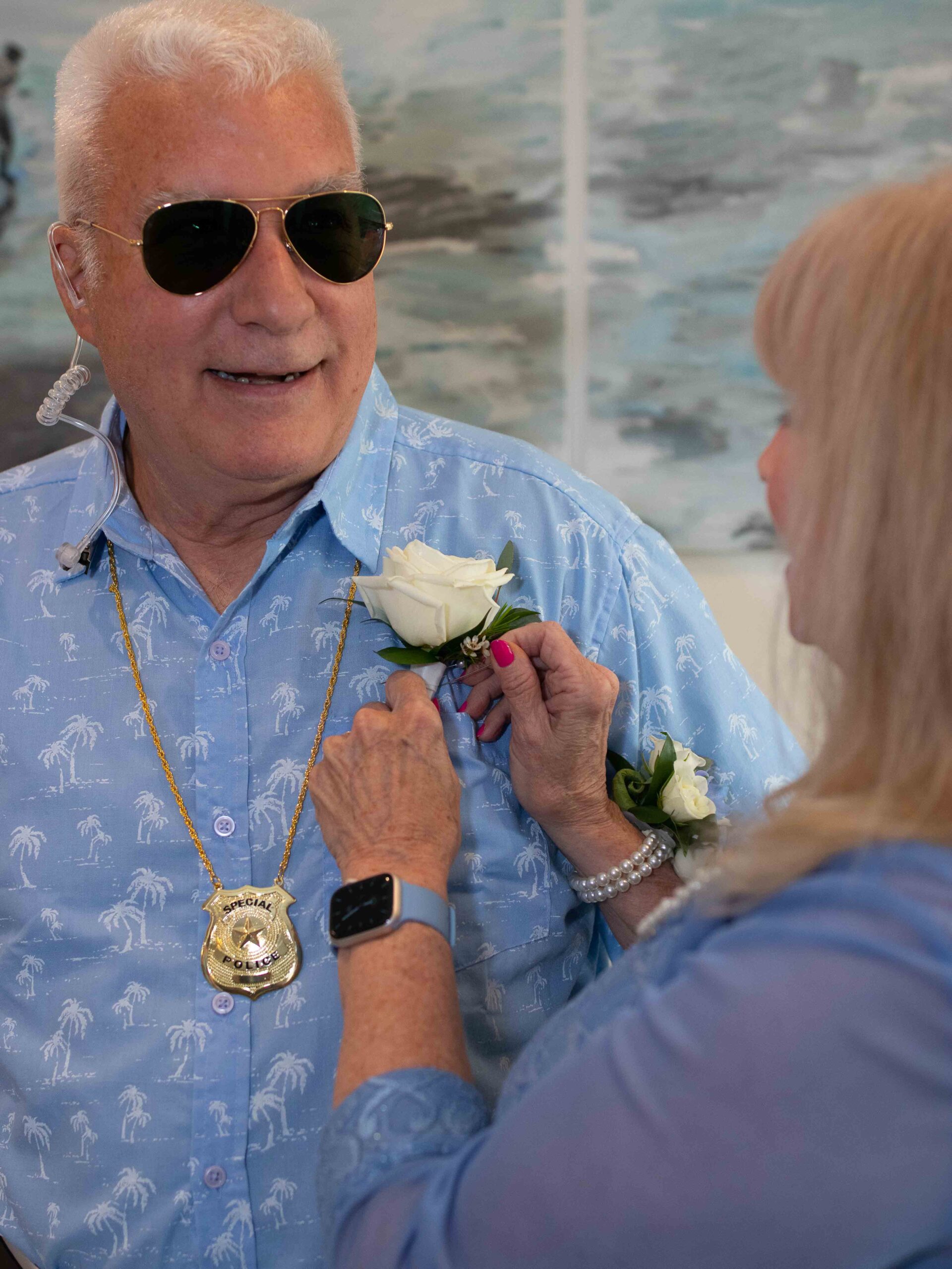 wedding photographer in New Jersey, pinned flower