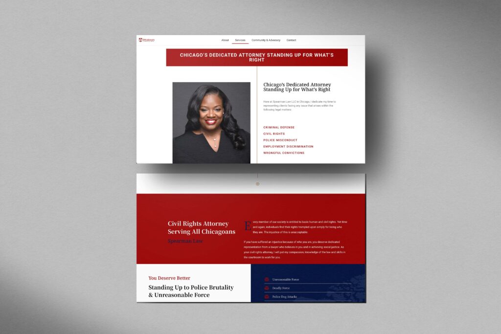 Spearman Law-1 6 website designer for lawyers