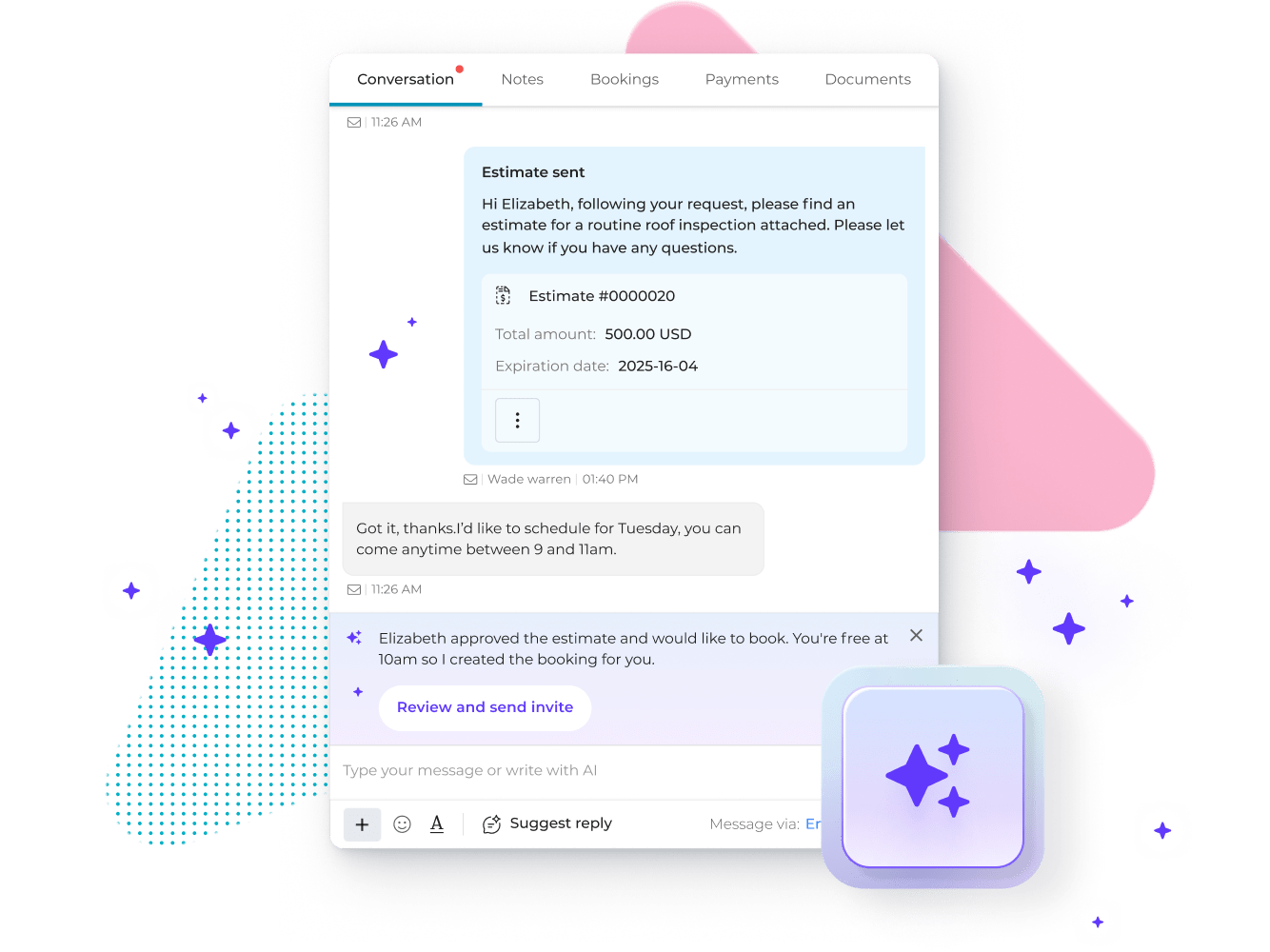 CRM Invoicing Software 8 invoicing AI assistance