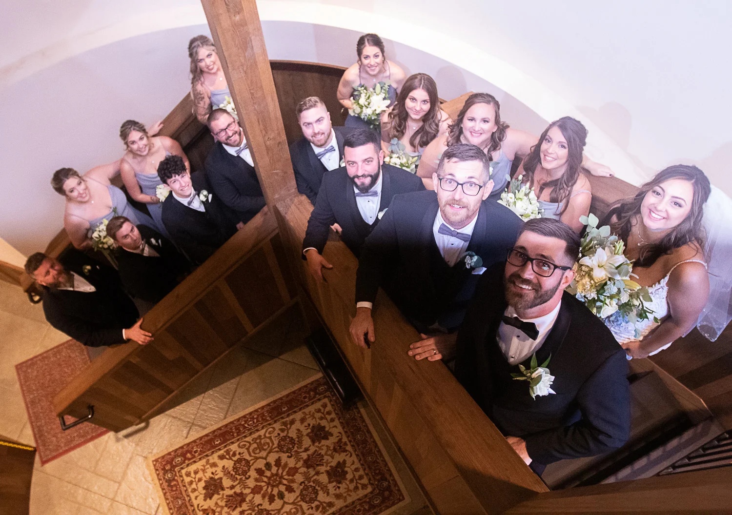 wedding photographer rose bank winery, bridal party